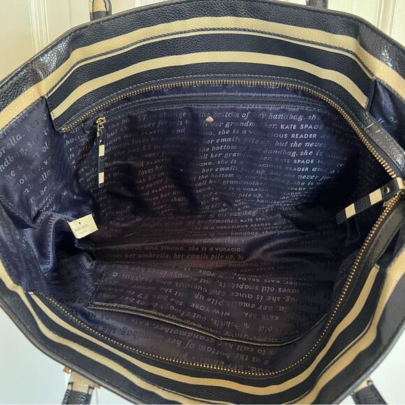 Kate Spade Cedar Street Stripe Harmony Bag- Offshore-Pebble - Picture 7 of 14